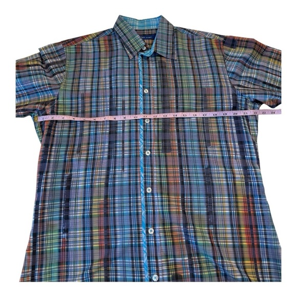 Georg Roth Los Angeles Designer Snap Button Flip Cuffs Mens Shirts Size Large - Picture 10 of 14